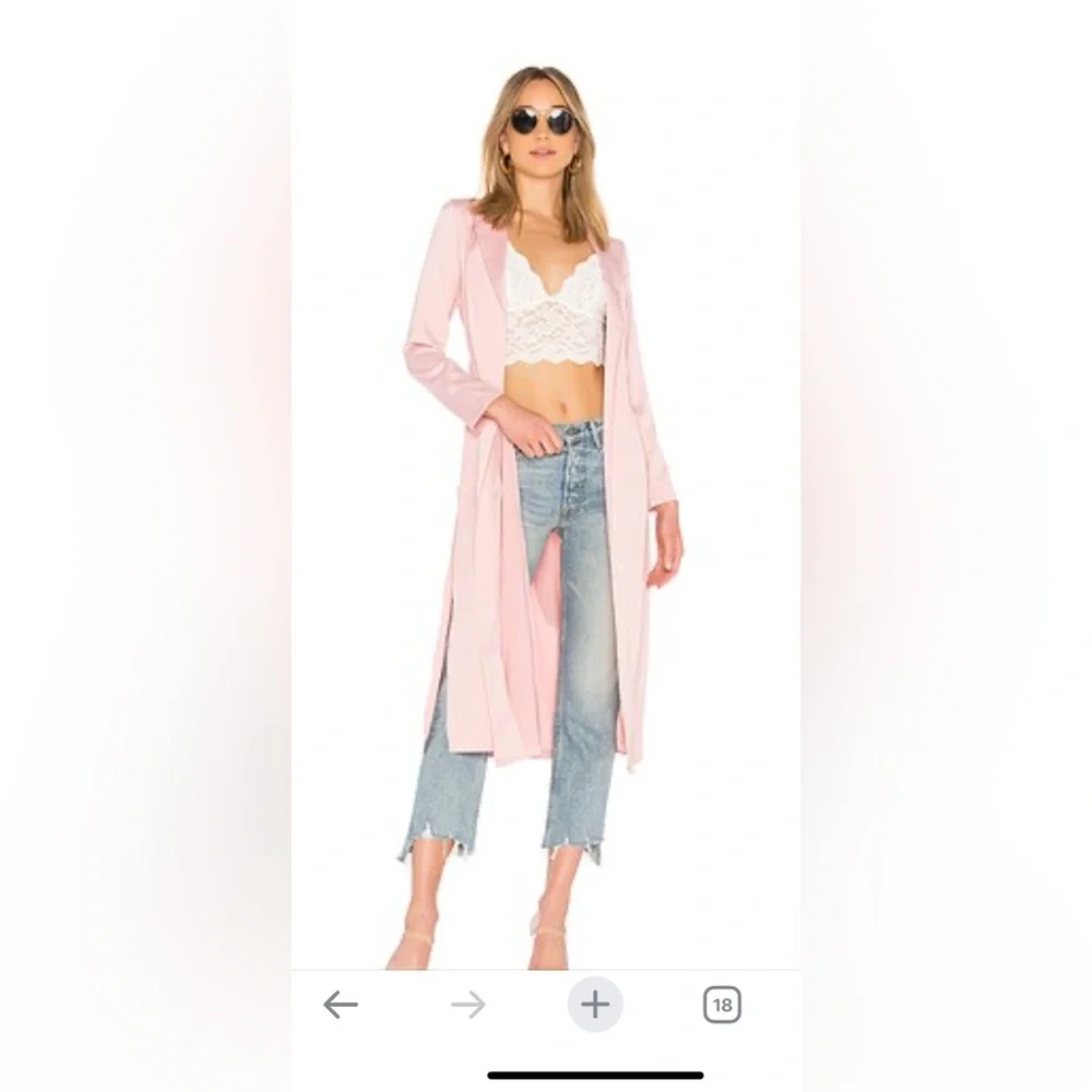 By the way duster jacket dusty rose pink small - Picture 2 of 5